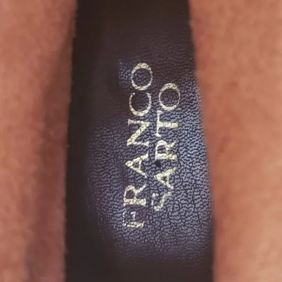 Franco Sarto women's waco brown leather upper western ankle boots booties 8.5 - Picture 5 of 11